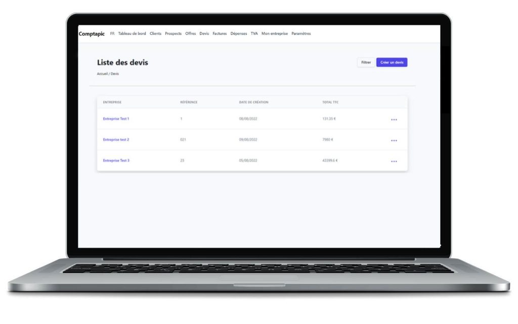 logiciel facturation et devis